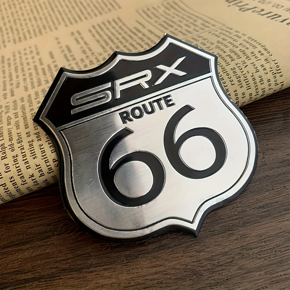 

Motorcycle Aluminum Stickers Moto Decal 3D Emblem LOGO Tank Oil Cover for 66 Historic Route Road King Glide Davidson Accessories