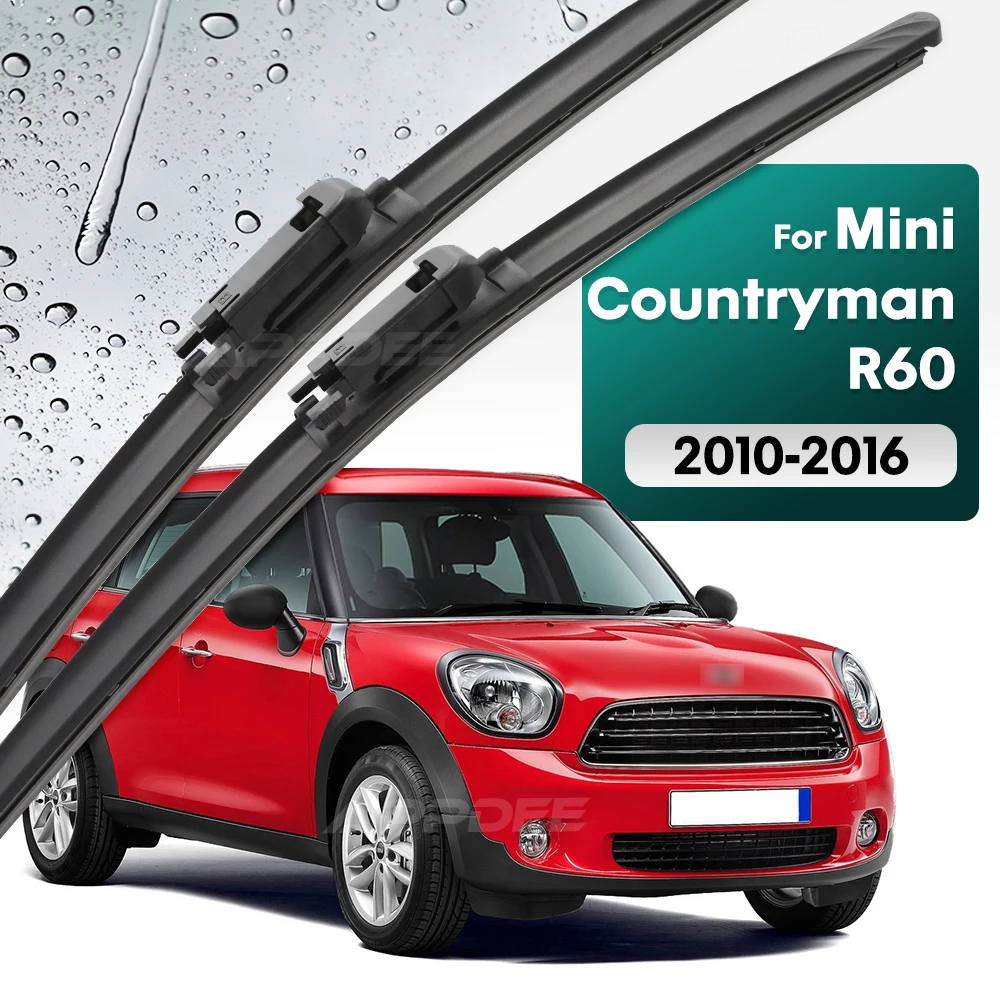 

Silicone & rubber Front Wiper Blades Set For Mini Countryman R60 2010 - 2016 Windshield Windscreen Window Brush 20"+19"