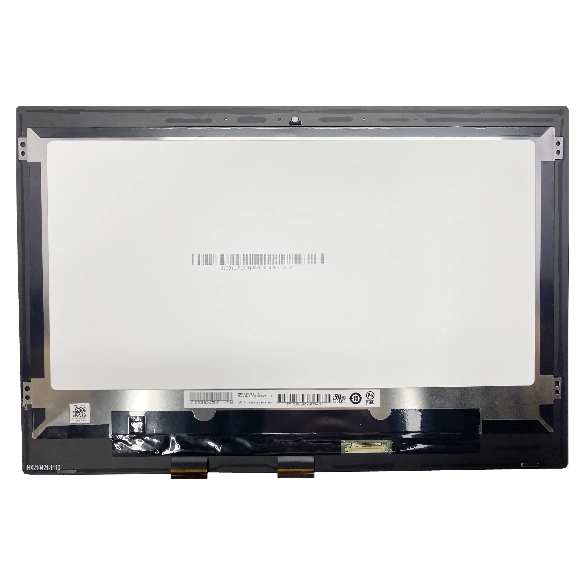 

B116XAN06.1 11.6'' Laptop LCD Touch Screen Digitizer Assembly For HP 1366*768 CT: CJGLU01KWF3AKM No-Frame