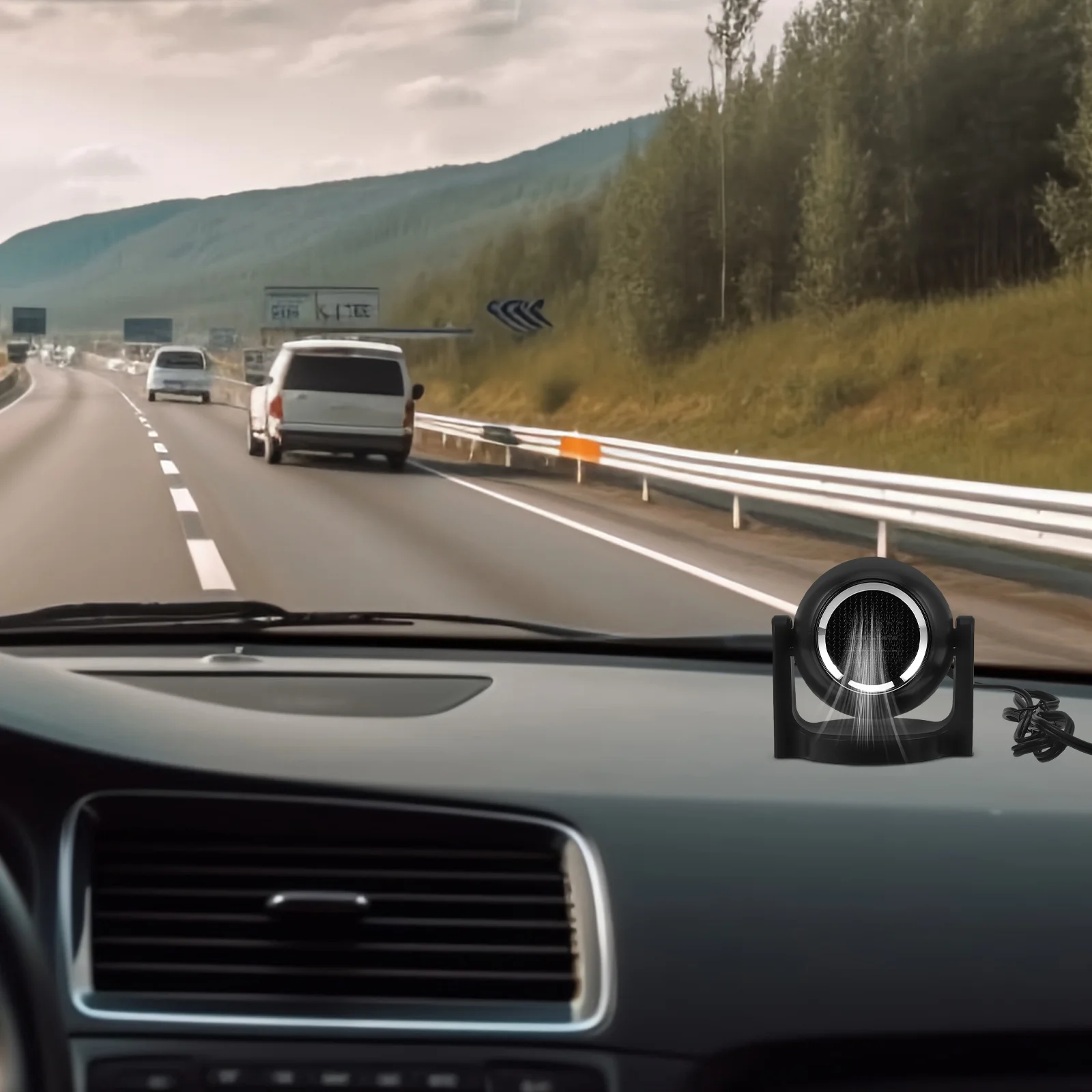 

12V Car Heater Portable High Power Defroster Windshield Defogger Fast Heating Plug in Heater for Car Heating Fan