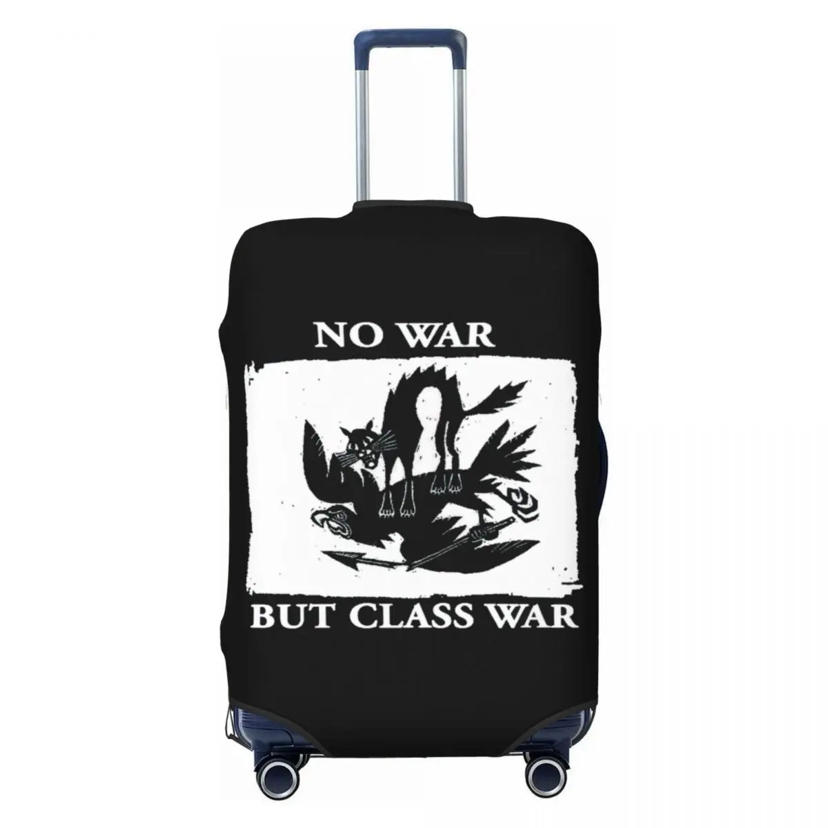 

No War But Class War 6000px Print Luggage Protective Dust Covers Elastic Waterproof 18-32inch Suitcase Cover Travel Accessories