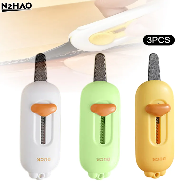 1/3PC Mini Portable Box Cutter Magnetic Box Opening Knife With Safety Lock Cute Fridge Magnet Home Unboxing Office Paper Cutting