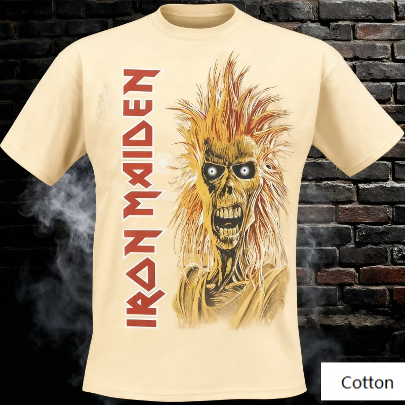 

Iron Maiden Art T-Shirt, Hipster Music Fan Gift Tee, Stylish Way To Celebrate The Iconic Heavy Metal Legacy
