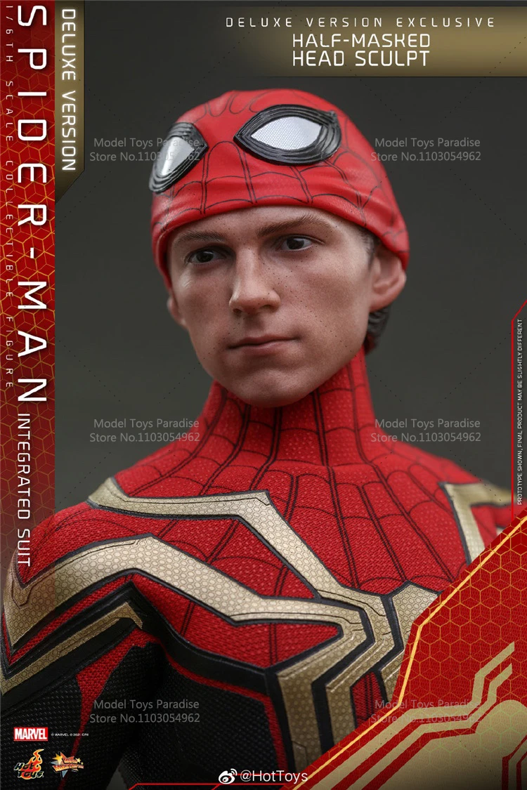 HotToys HT MMS623 1/6 Collectible Toys Spider-Man Spider-Man：No Way Home Men Soldier Hero 12'' Action Figure Model Fans Gifts