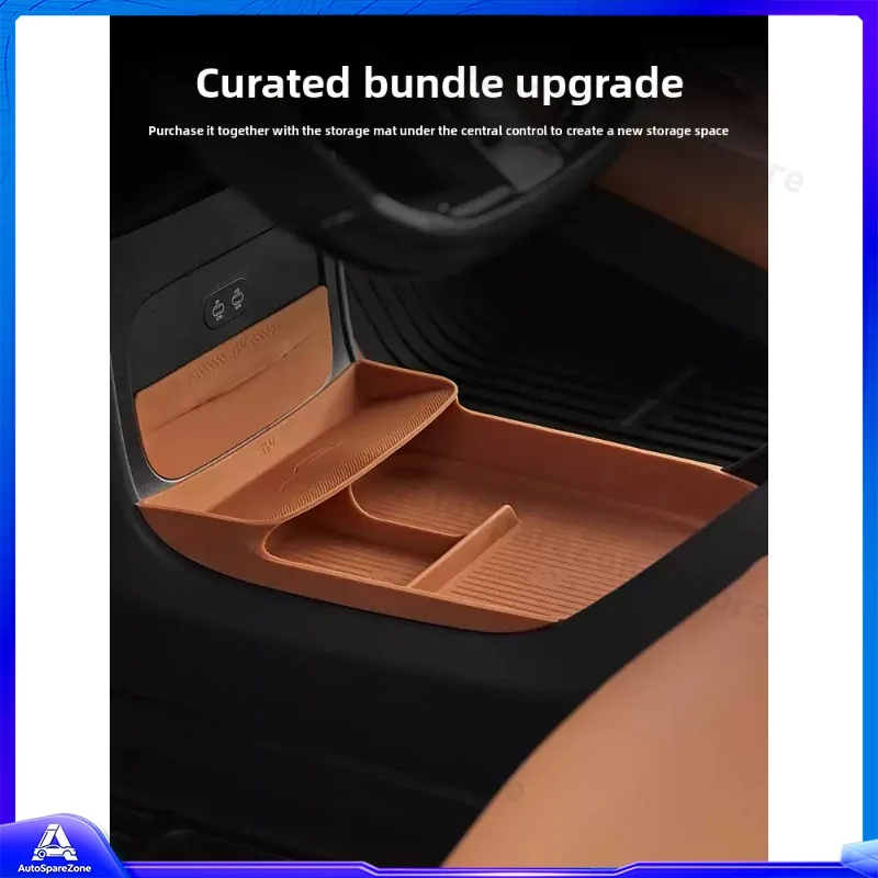 

Compatible Car Center Console Storage Box for Xiaomi YU7 Drawer Style Silicone Eyeglasses Organizer Tray Accessory