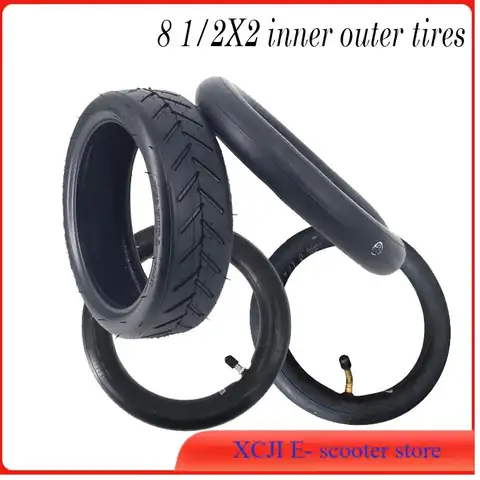 Suitable for electric scooter rubber tires, 8.5-inch front and rear inflatable tires, thickened inner tube scooter wheels