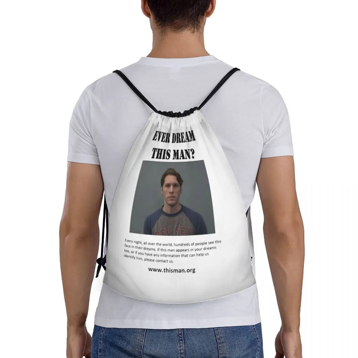 Ever Dream This Jerma Backpacks Portable Drawstring Bundle Pocket Sports Bag Book Bags for Man Woman Students