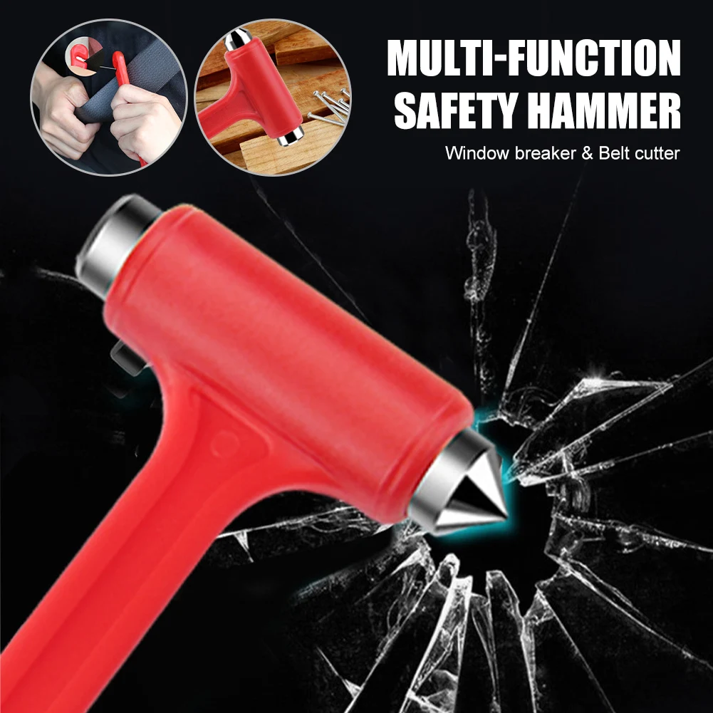 Car Safety Hammer Car Window Glass Breaker Belt Cutter Tool Car Emergency Safety Escape Hammer Glass Windshield Breaker Dropship