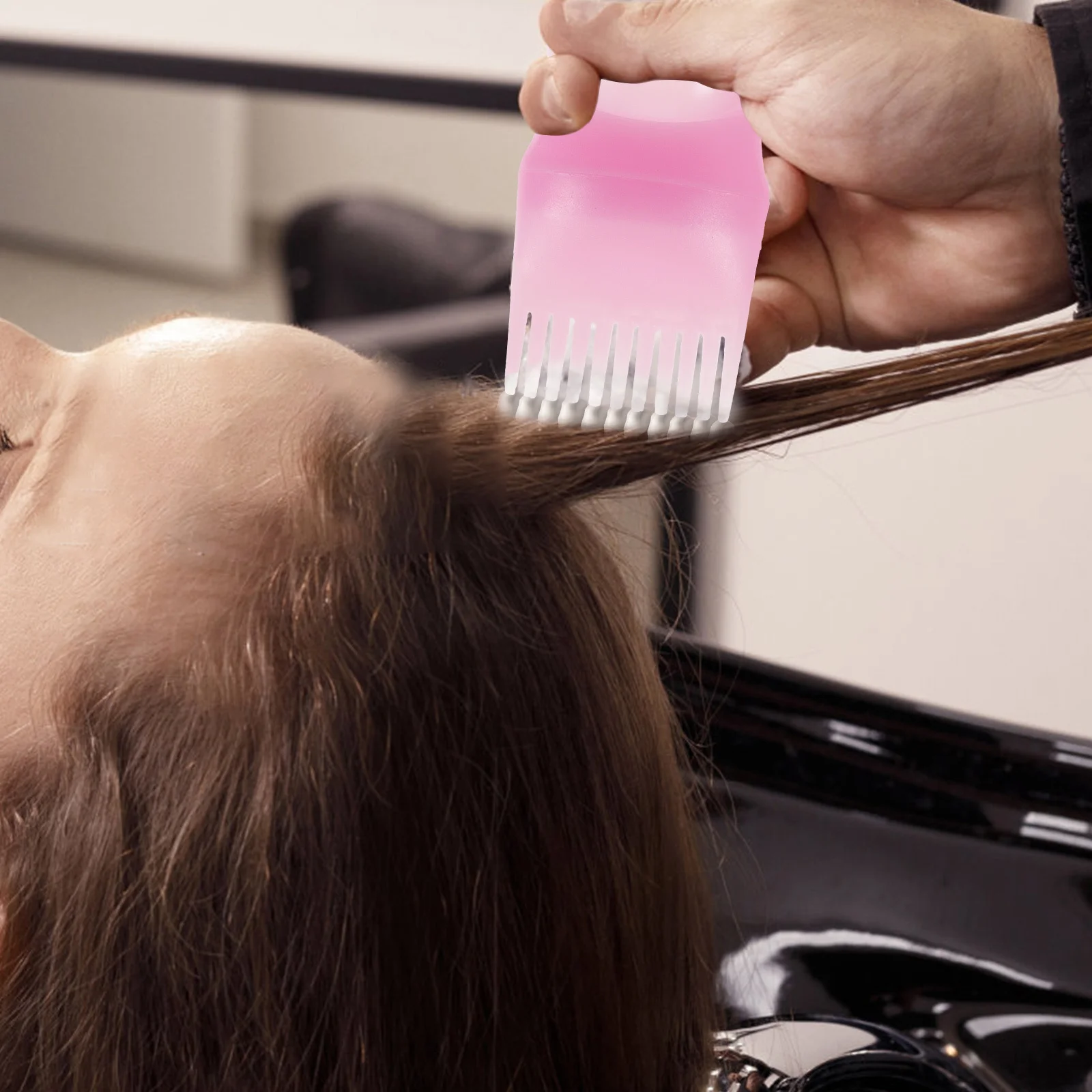 3Pcs Root Comb Bottle Hair Dye Applicator Easy Squeeze Even Distribution Home Coloring Practical Durable Root Bottle - Image 5