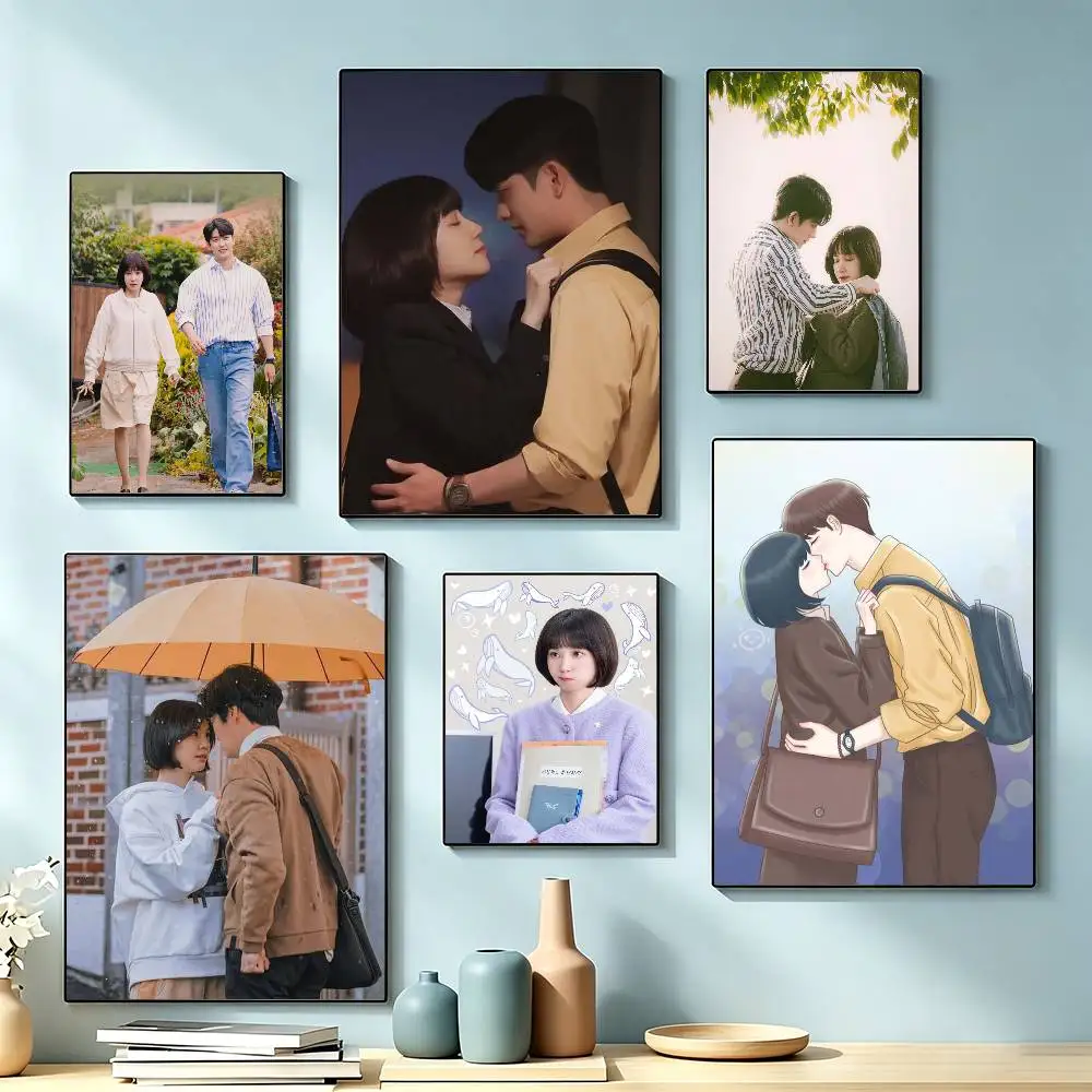 K-drama Extraordinary Attorney Woo Poster Waterproof Wall Art Sticker For Bar Living Room Vintage Decor High Quality Print Gift