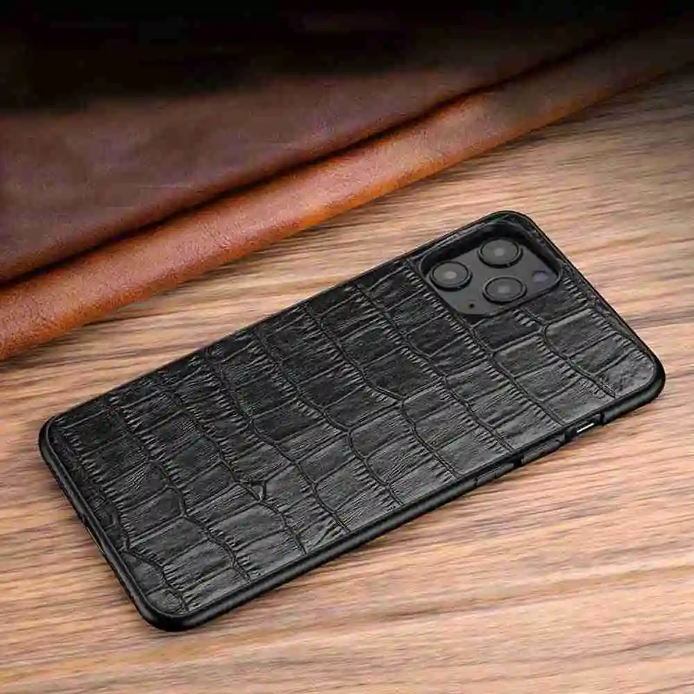 Genuine Leather Case For Iphone 11 12 13 14 15 16 Pro XS Max Case Anti Fall Phone Protector For Iphone X XR 14 15 Plus Cover