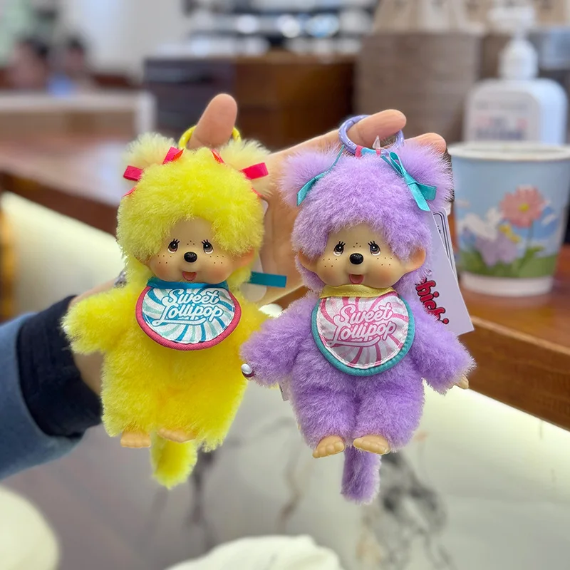 

Kawaii Monchhichi Keychain Hello Kitty Keychains for Bags Monchhichi Doll Hanging Pendant Anime Supplies Gifts Keychain 몬치치 키링