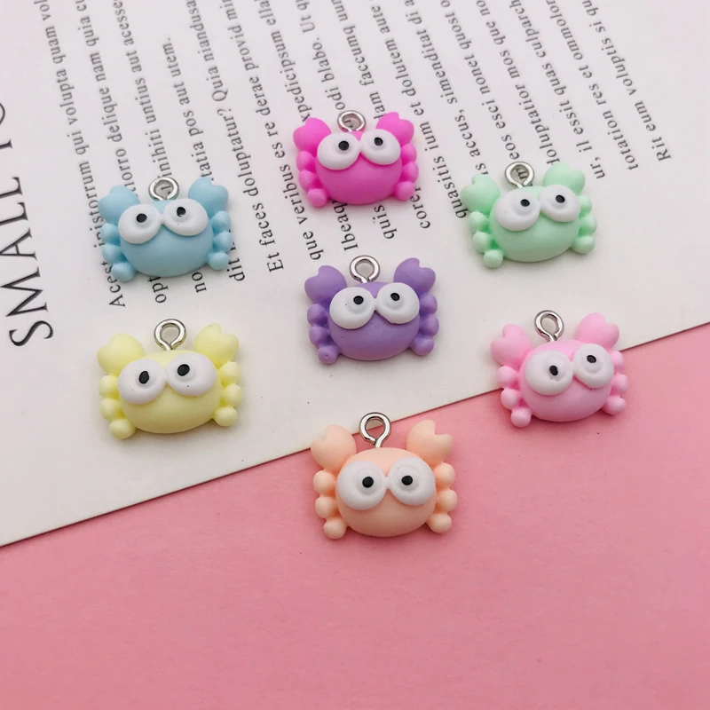 20pcs Hot Selling Resin Cute Kawaii Jelly Miniature Animal Charm for Keychain, Earring, Scrapbooking, DIY Making, Necklace