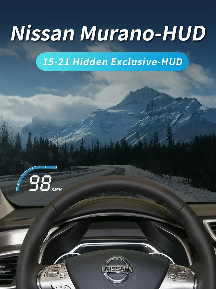 Yitu HUD Head Up Display, adequado para o 2015-2022 Nissan Loulan Murano Fábrica, Modificado Projetor de Velocidade Oculta