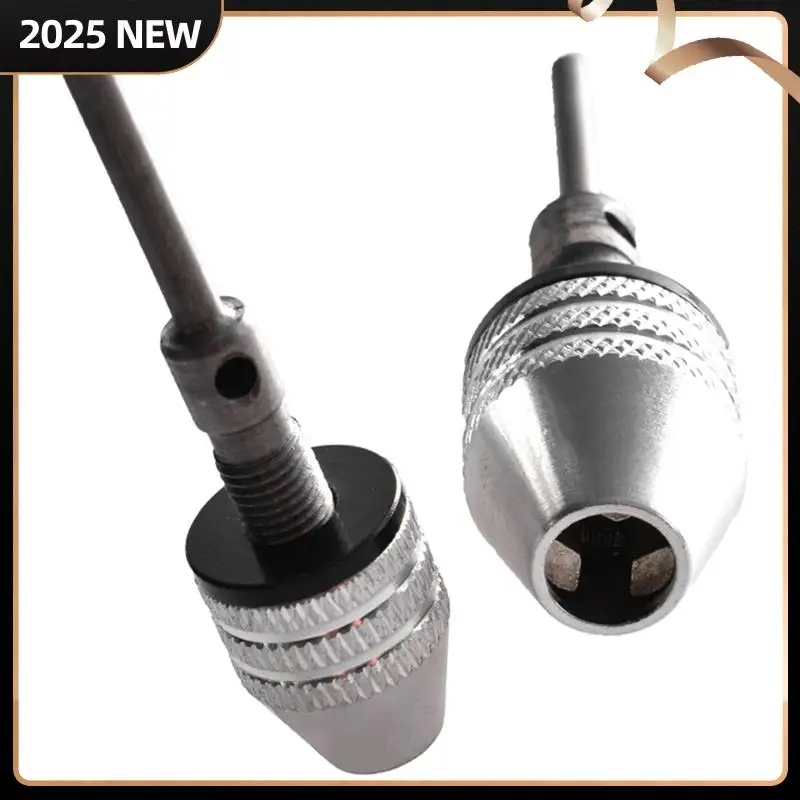 

2Pcs Three-Jaw Chuck Set 0.3-3.4Mm Round Handle Self-Centering Twist Drill Accessories Keyless Drill Chuck