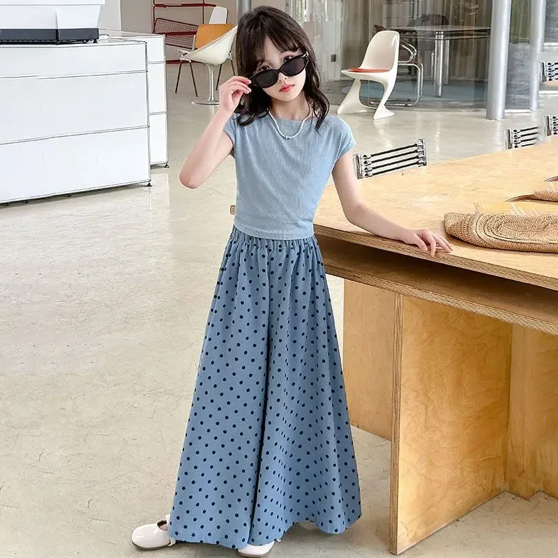 8 To 14 Year Old Girls Clothes 2025 Girl Summer Children's Top Bottom Sets Child Costumes Elementary Female Sets for Children