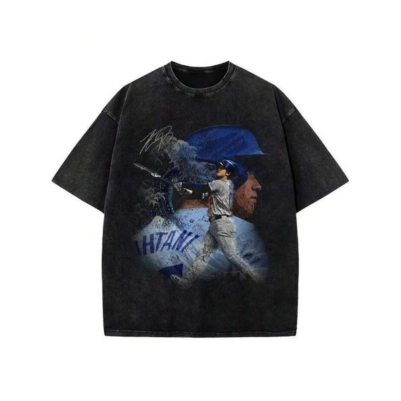 Shohei 0htani Japanese Wave Los Angeles LA Baseball Custom Graphic T-Shirt, Unisex Cotton Shirt For Men And Women, Gift For Him Her, Summer Casual Women Shirt, Birthday Gift