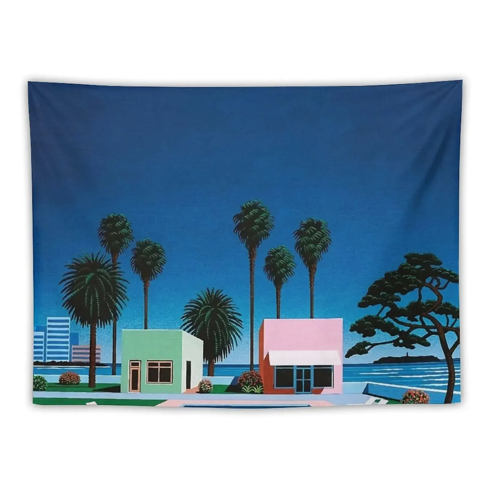 Hiroshi Nagai Vaporwave nufi Tapestry Wall Tapestries Decoration Room Tapestry