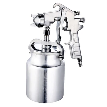 High quality F-75 pneumatic sprayer silver Anti-rust paint sprayer HVLP spray paint machine with 1.5mm nozzle handle spray tool