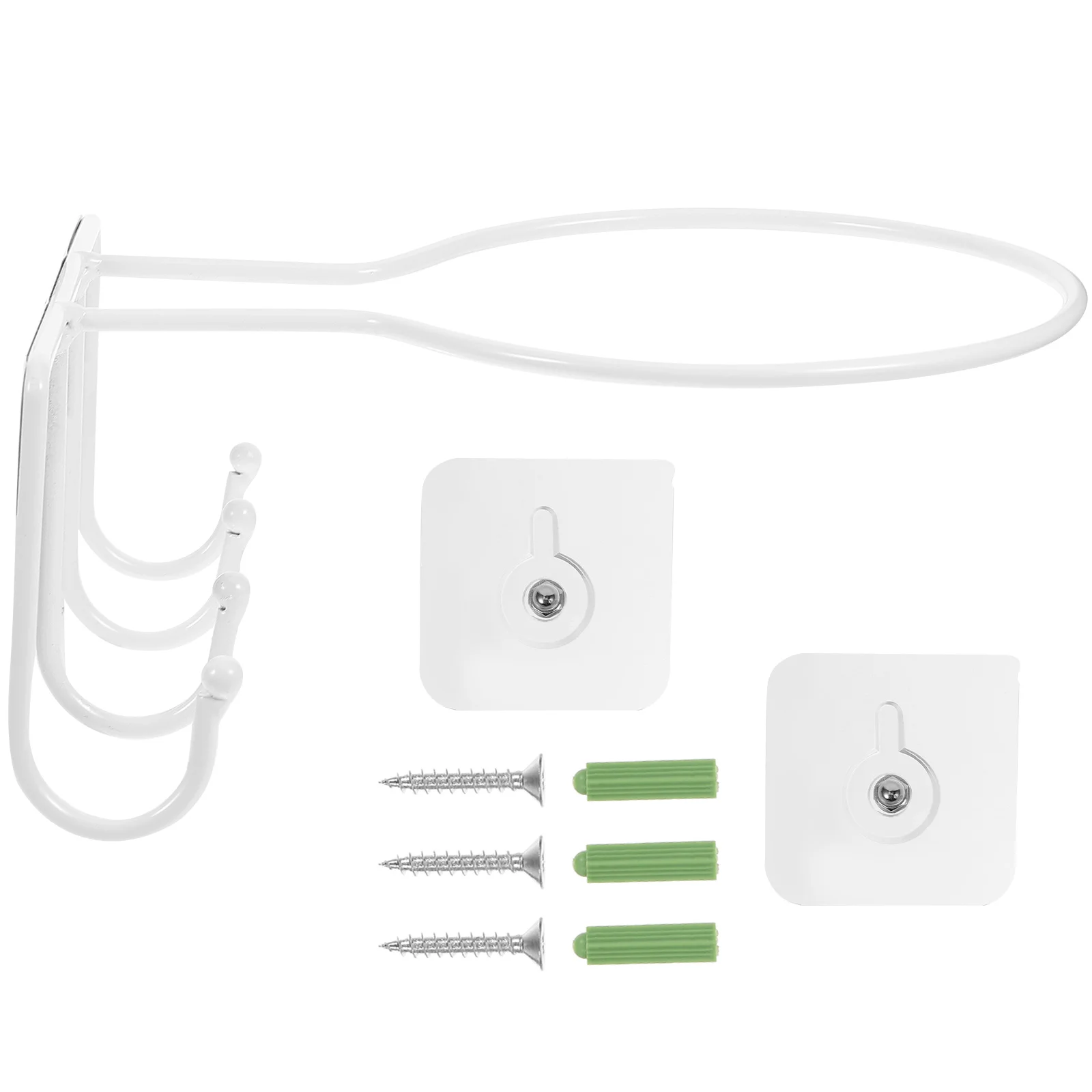 バスケットボール収納ラック 3 フックナノホワイト鉄壁マウントホームジムスポーツボールスタンドディスプレイホルダーバスケットボール