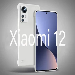 Frameless Slim Skin Matte Hard PC Back Cover Case On For Xiaomi 12 12x 12s Bumper cases mi 12 Pro 12T ShockProof Fundas Coque