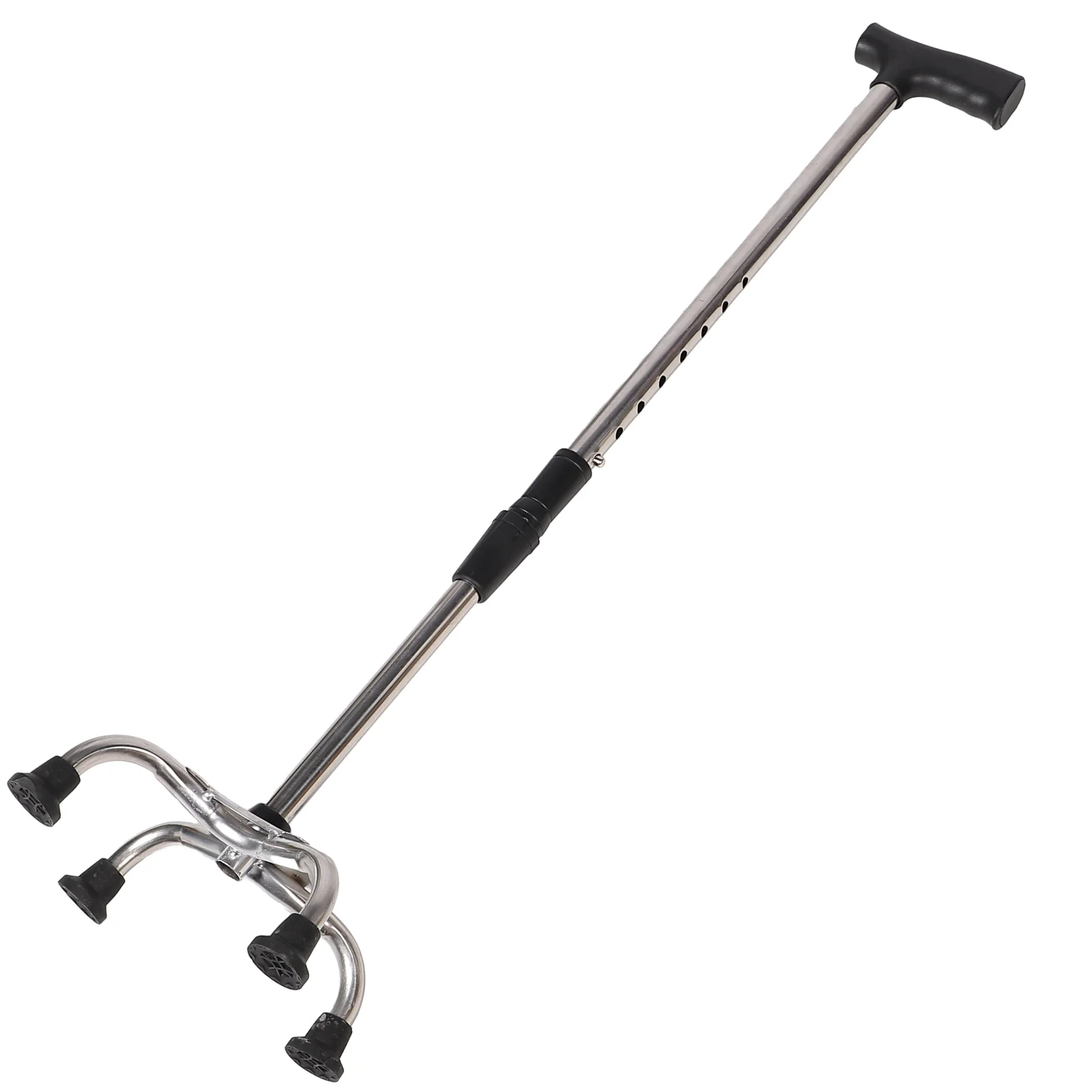 Walking Cane Trekking Pole Nonslip Stick Adjustable Walker Stainless Steel Camping Supplies Seniors Elder