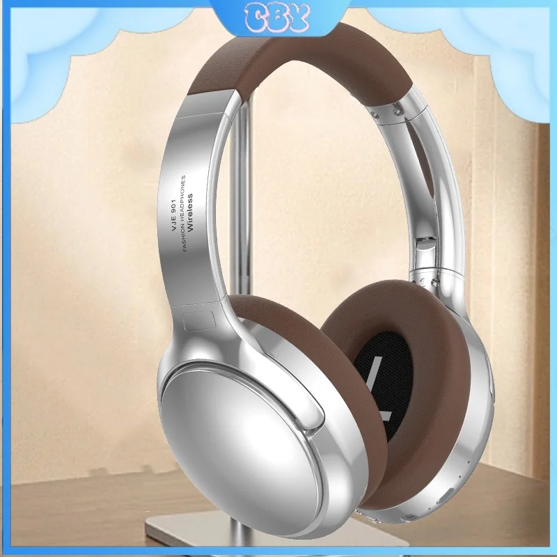 New Vje901 Wireless Headset Bluetooth 5.3 Retro Bilateral Stereo Noise Reduction Long Standby Fashion Comfortable Waterproof