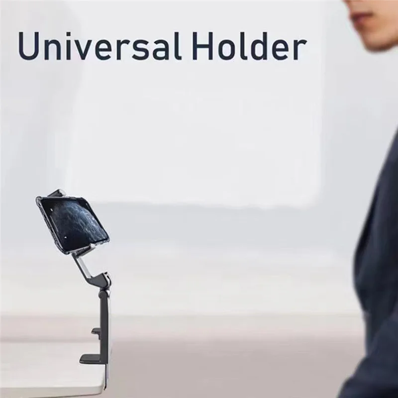 A34M-Portable Simple Desktop Bracket Folding 360 Degree Rotating Phone Clip Car Mount Convenient Bracket Durable Easy To Use