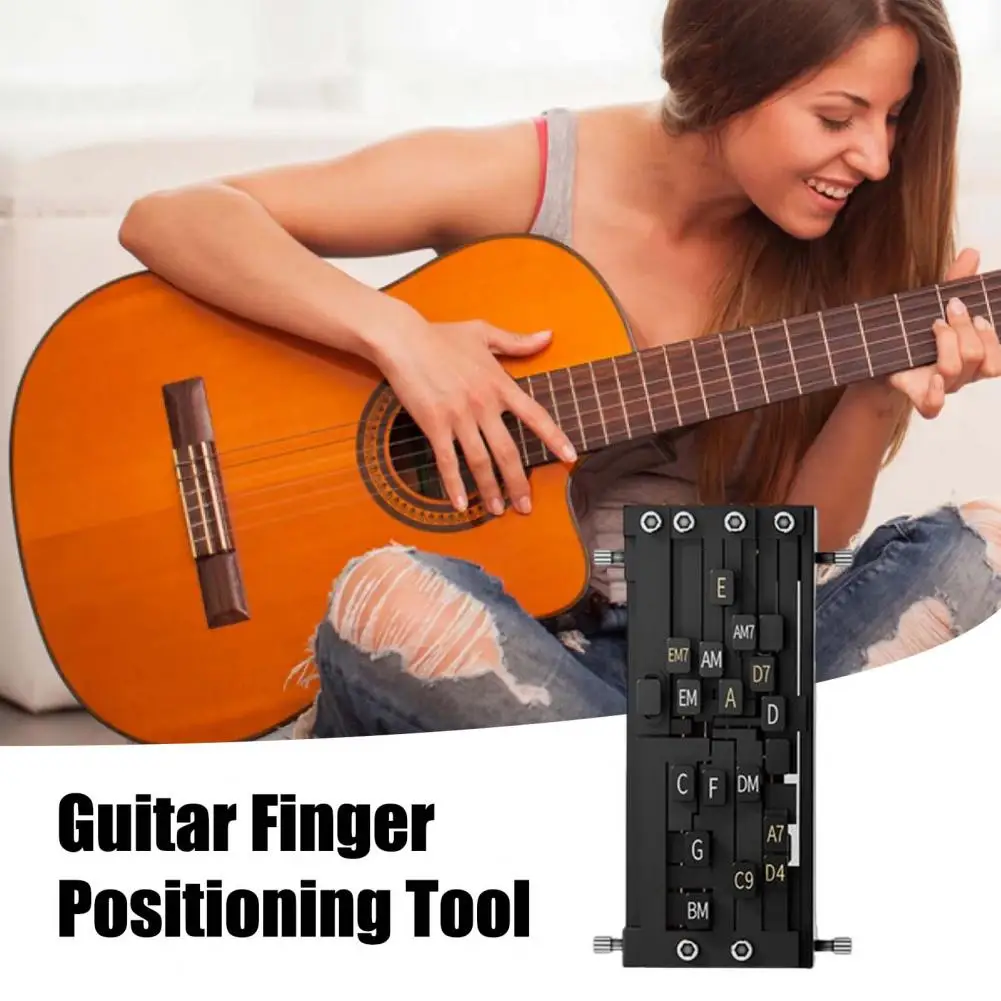 Guitar Aid Tool Acoustic Guitar Learning Accessory Guitar Aid Chords Trainer Assisted Learning System for Beginners A for Adults