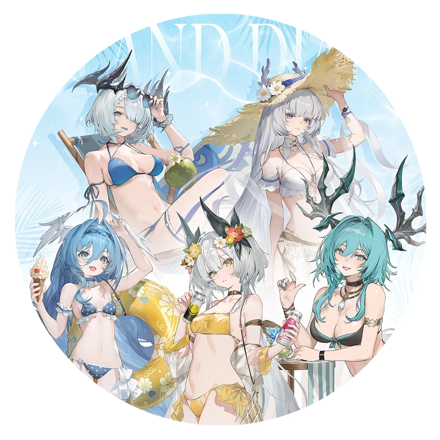 58mm Anime Duet Night Abyss Berenica Outsider Hilda Cosplay COSTUME Badge Pin SPTE Tinplate Brooch﻿ Prop Gilf
