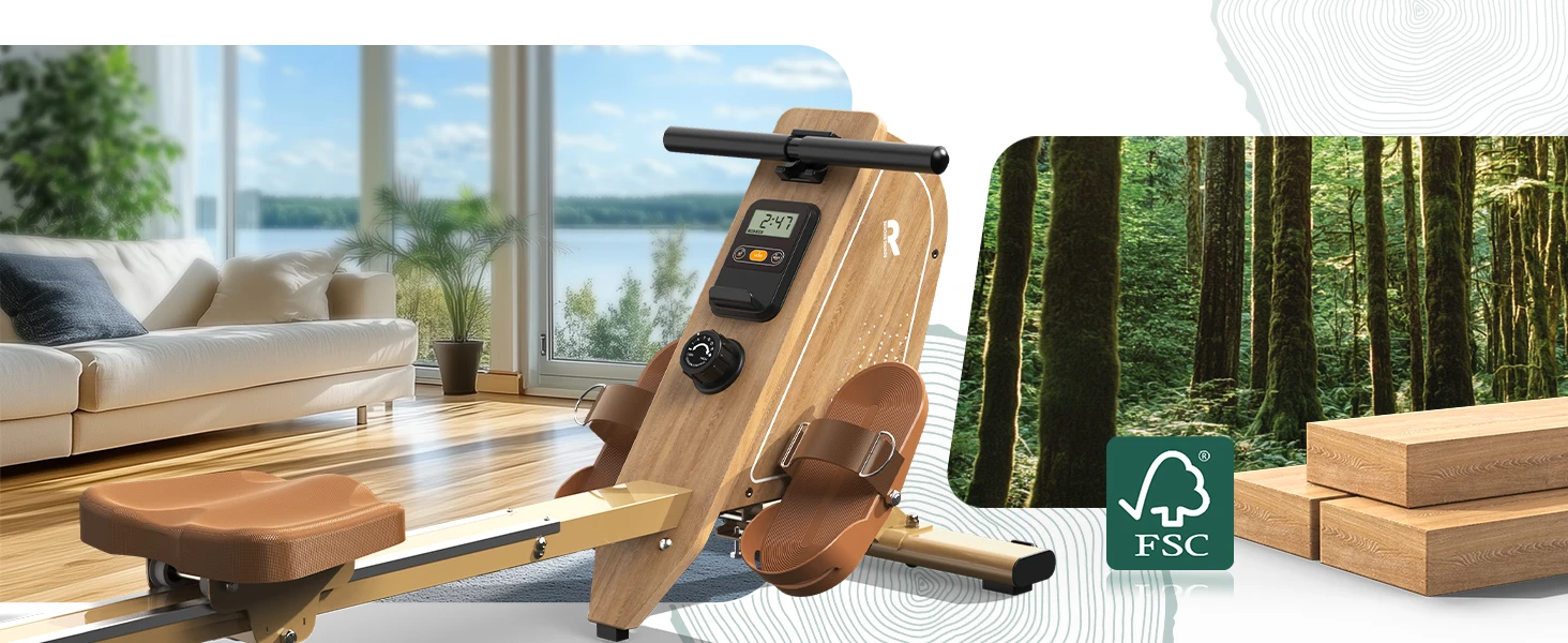 Faltbarer Magnetischer Rudertrainer mit Bluetooth-Monitor, 16 Stufen, 150kg Belastbarkeit, Vertikale Aufbewahrung – Detail 9