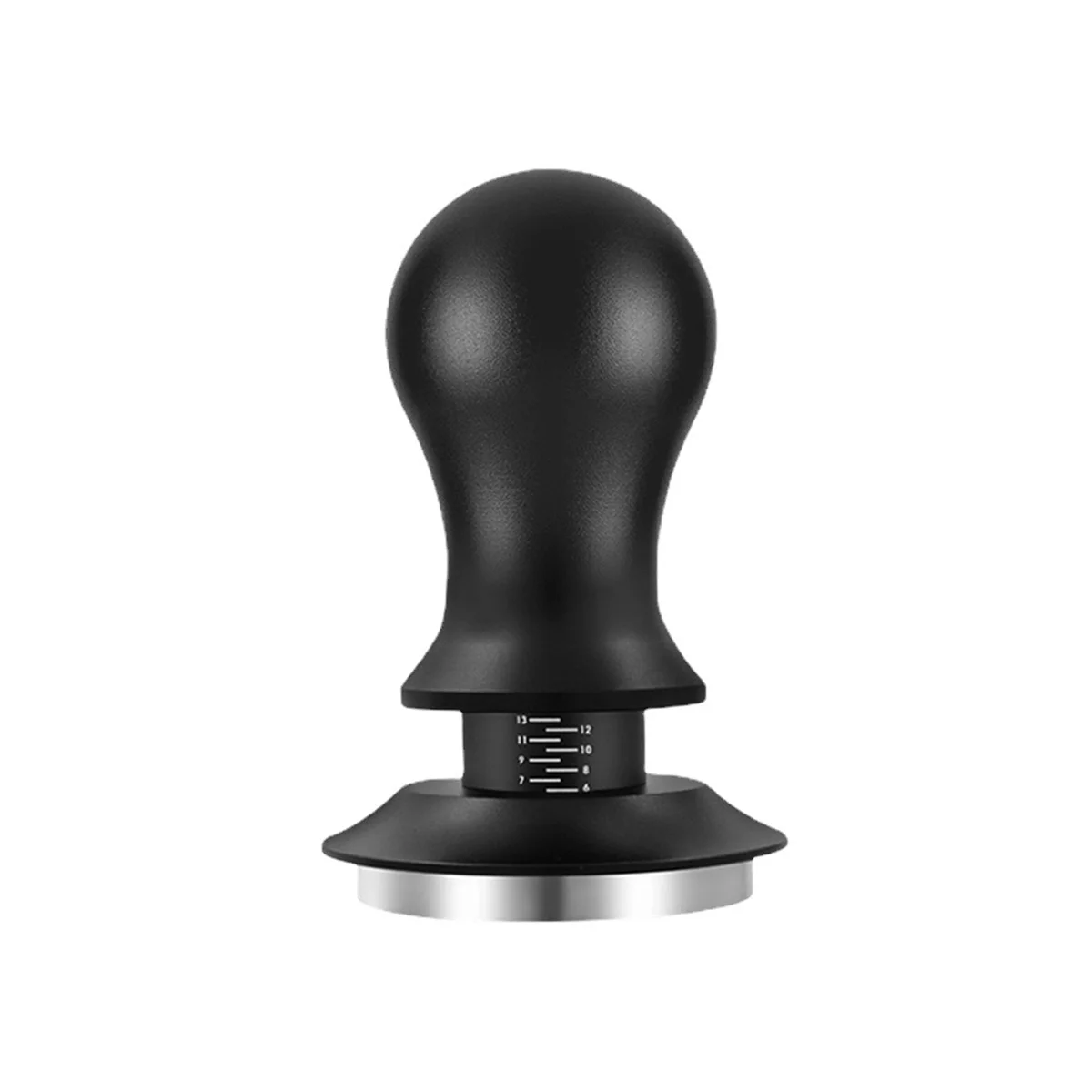 

51mm Coffee Tamper Adjustable Depth with Scale Espresso Springs Calibrated Tamping Coffee Distributor