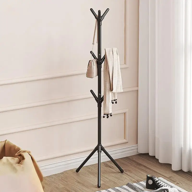 Freestanding Coat Rack Freestanding Hat Coat Storage Stand Thickened Steel Tube Clothes Storage Rack For Hall Corridor Living