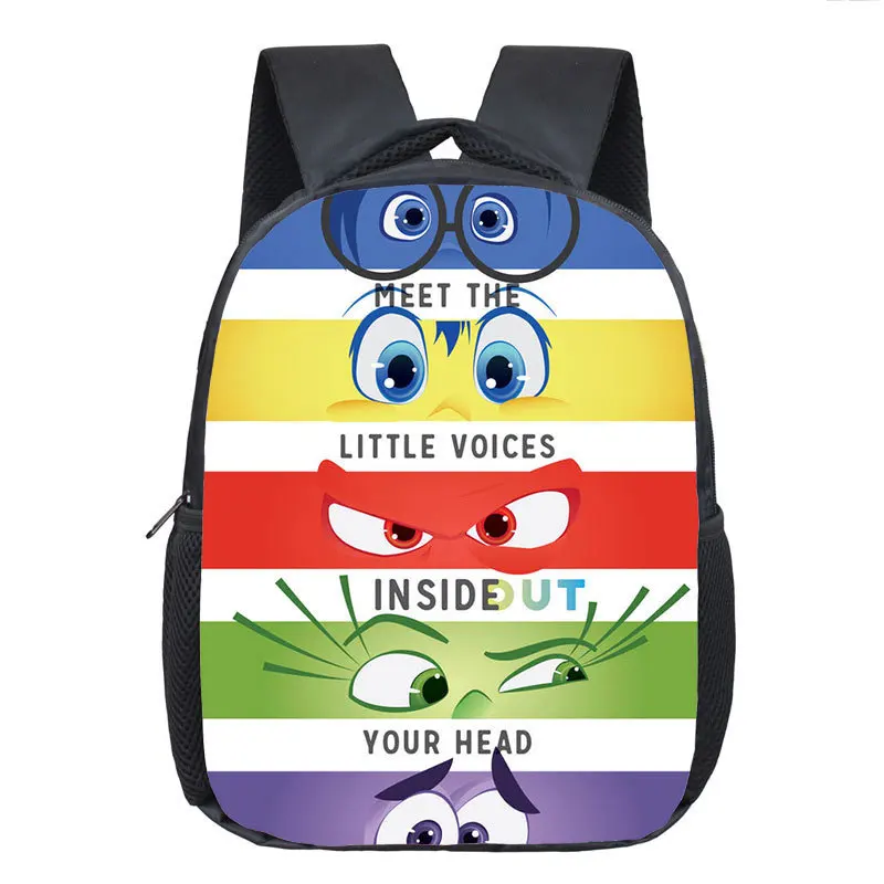 Nieuwe Disney Inside Out 2 Rugzak Voor Kinderen Vreugde Verdriet Woede Patroon Schooltas Mode Grote Capaciteit Rugzak Meisjes Mochila