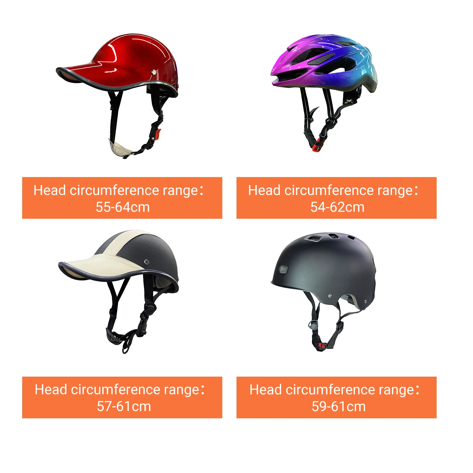 Colorful Half Shell Helmet Adjustable Bike Helmet for Adult Men Women One Size