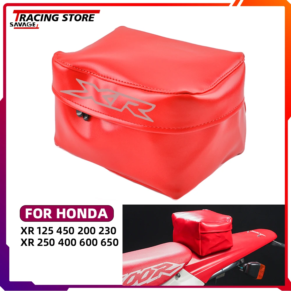 

For HONDA XR125 XR150 XR200 XR230 XR250 XR400 XR600 XR650 Motorcycle Tool Bag Waterproof Leather Motorcycle Bag Luggage Storage