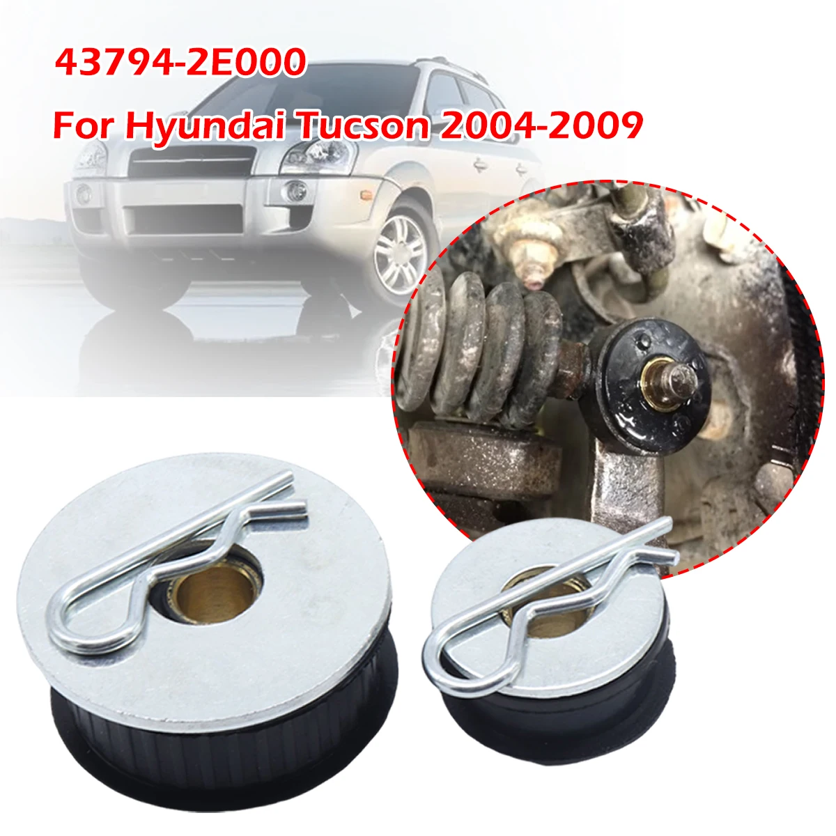 

Manual Gearbox Shift Cable Linkage Control Bushing For Hyundai Tucson 2004-2009 Washer Cotter Pin Clip Trans End Rod 43794-2E000