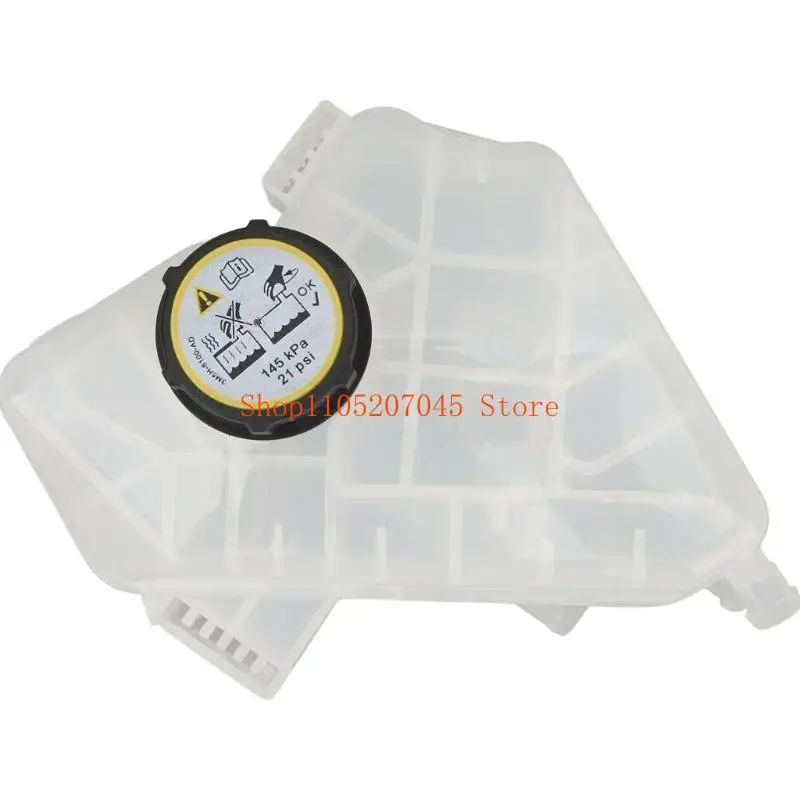 

37cd Replacement Efficient Cooling System Reservoir Engine Coolant Container for 8V218K218AB 1513111 Leak Proof Caps Included
