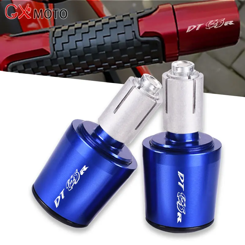 For YAMAHA DT125R DT125RR DT125 R DT 125 1998 2000 2001 2002 2003 2004 Motorcycle CNC Hand Bar Handlebar Grips Cap End Plugs cap