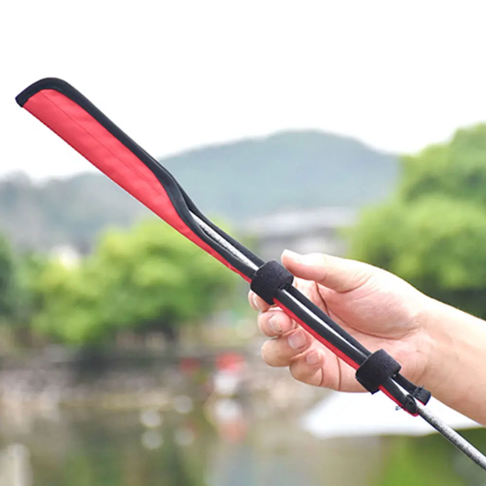 Portable Foldable Fishing Rod Tip Protective Cover Fishing Rod Tip Cover Tackle Tubes Rod Tip Case Protector for Fishing Rod