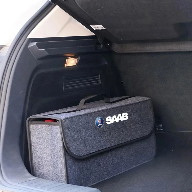 Saab Car Organizer Bag Storage Tool Trunk Box Car Accessories For 9000 Turbo X 9-5 9-3 9-X 97X 93 95 900 9-7 600 9-2X 92 Sonett