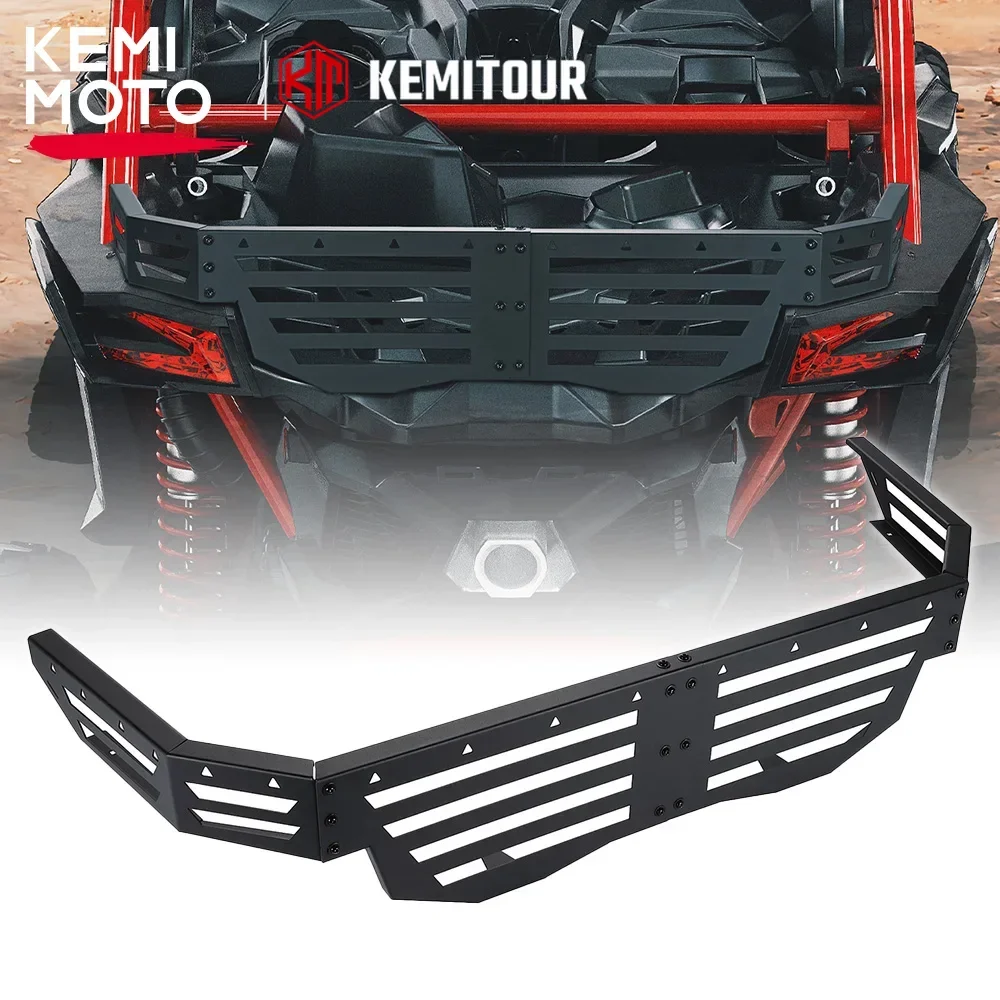 

KEMIMOTO UTV Heavy-duty Metal Rear Cargo Bed Extender Tailgate Compatible with Can-Am Maverick X3 Max 2017+ 1000 Turbo 2014-2017