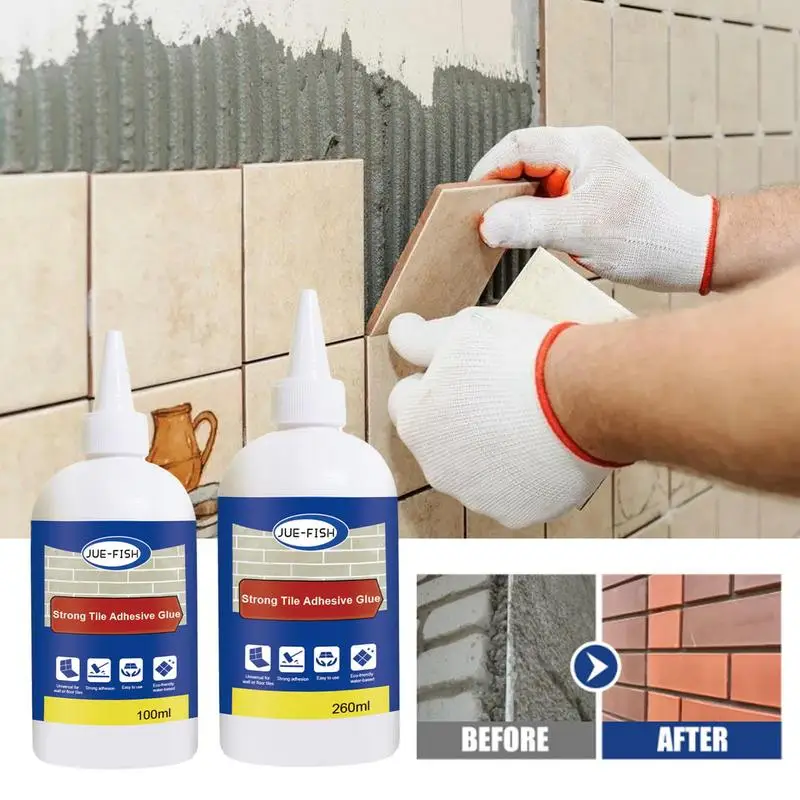 세라믹 접착제 수리 시공 접착제, 세라믹 및 타일용 순간 강력 접착제 100/260ml