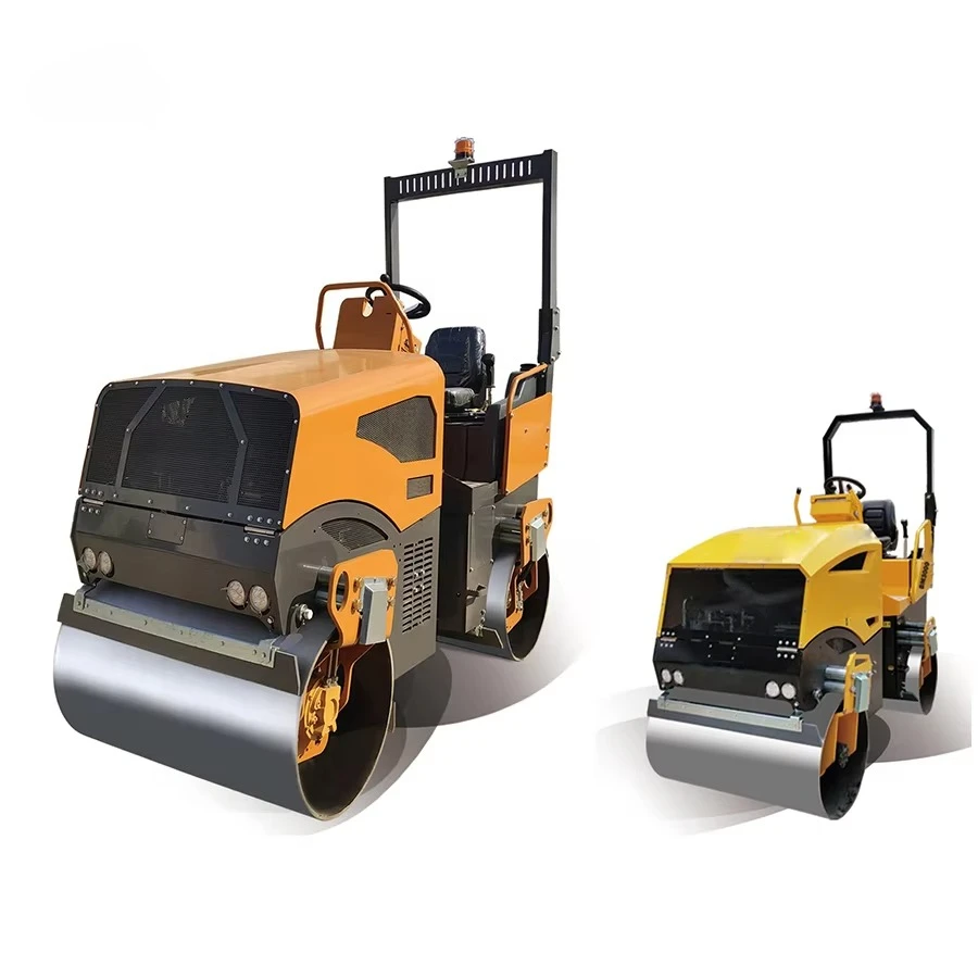 2 Ton Vibratory Road Roller Walk Behind Compactor Machine Compact Design For Easy Operation In Constrained Spaces