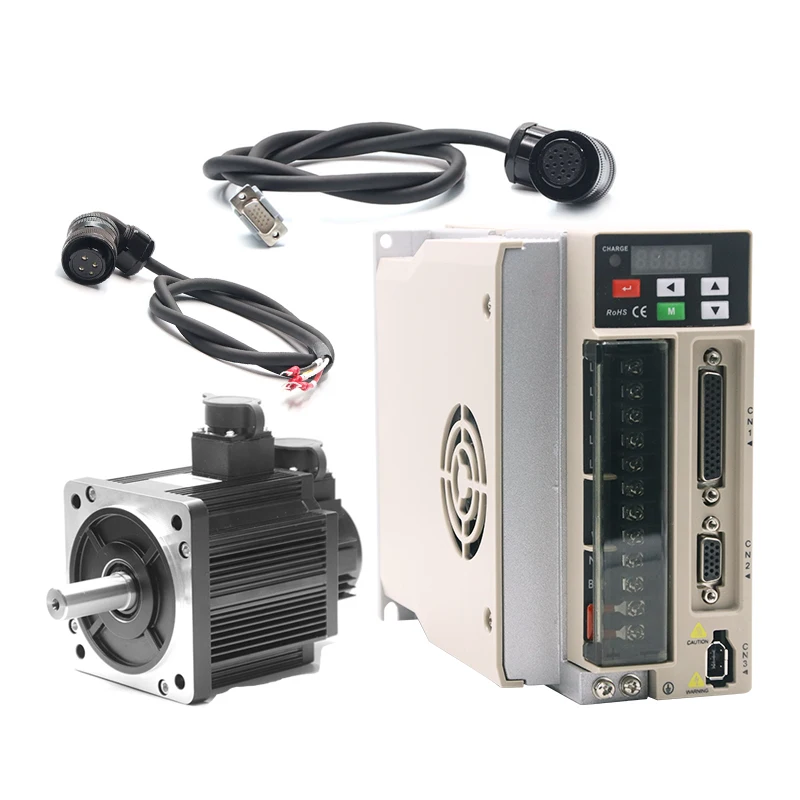Siheng Motor Factory 3phase AC Servo Motor 130mm 2.6kw 10nm Ac Servo Motor and 380V 3phase Driver for CNC Machine