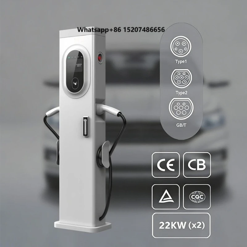 7KW 14kw 22KW  44kw 2Type Ev Charger Charger Commercial Floor-mounted Electric Fast E v Charging Station