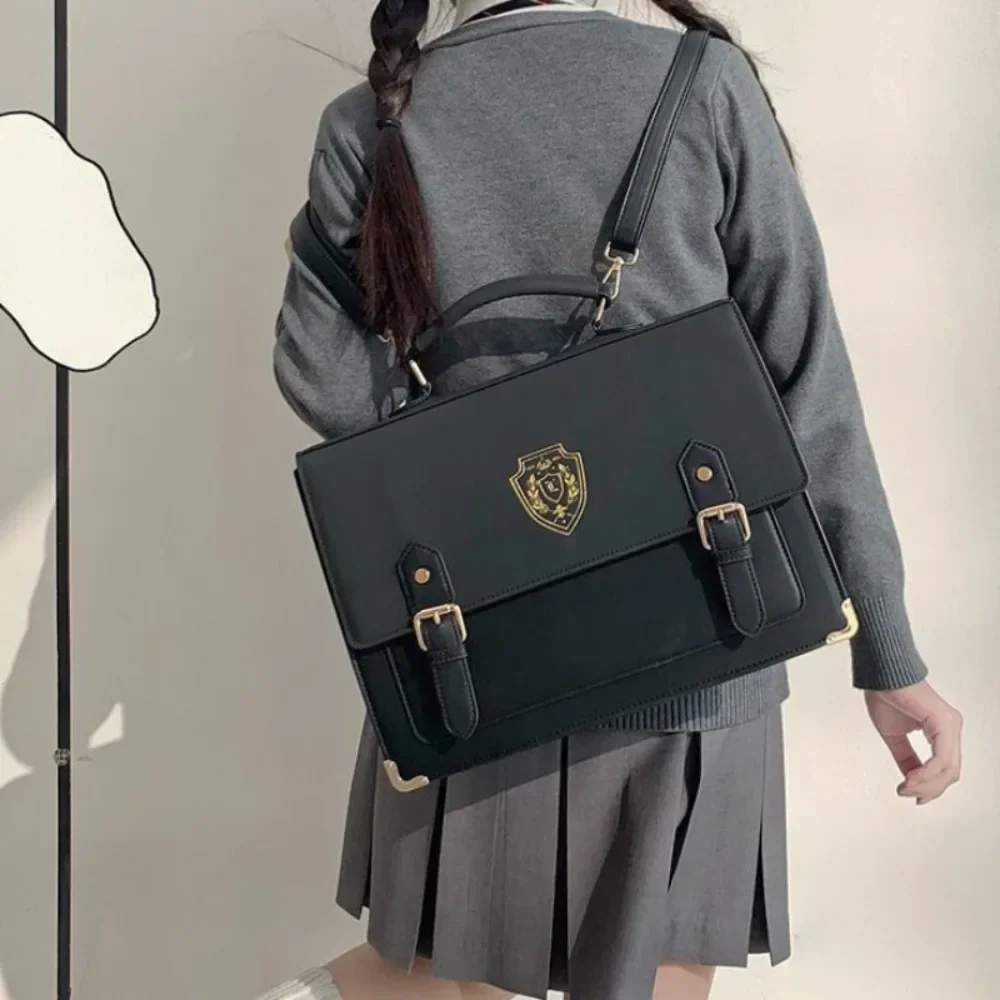 Student Exquisite All-match England Clutches Vintage Large Capacity Print Minority Cover Type Shoulder Postman Casual Backpacks