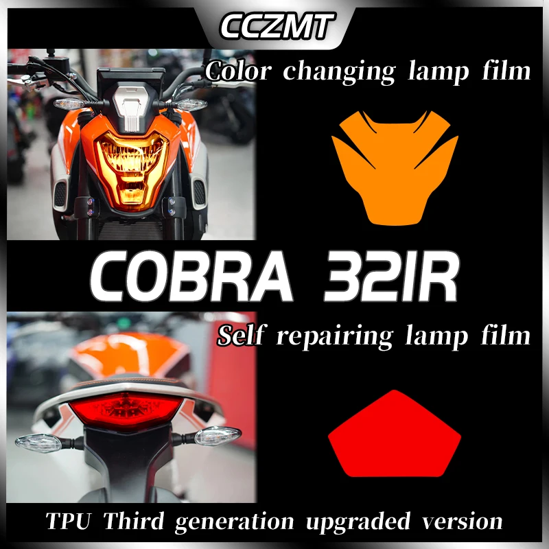 

For COLOVE COBRA 321R instrument film headlight film tail light film transparent protective film rearview mirror modification