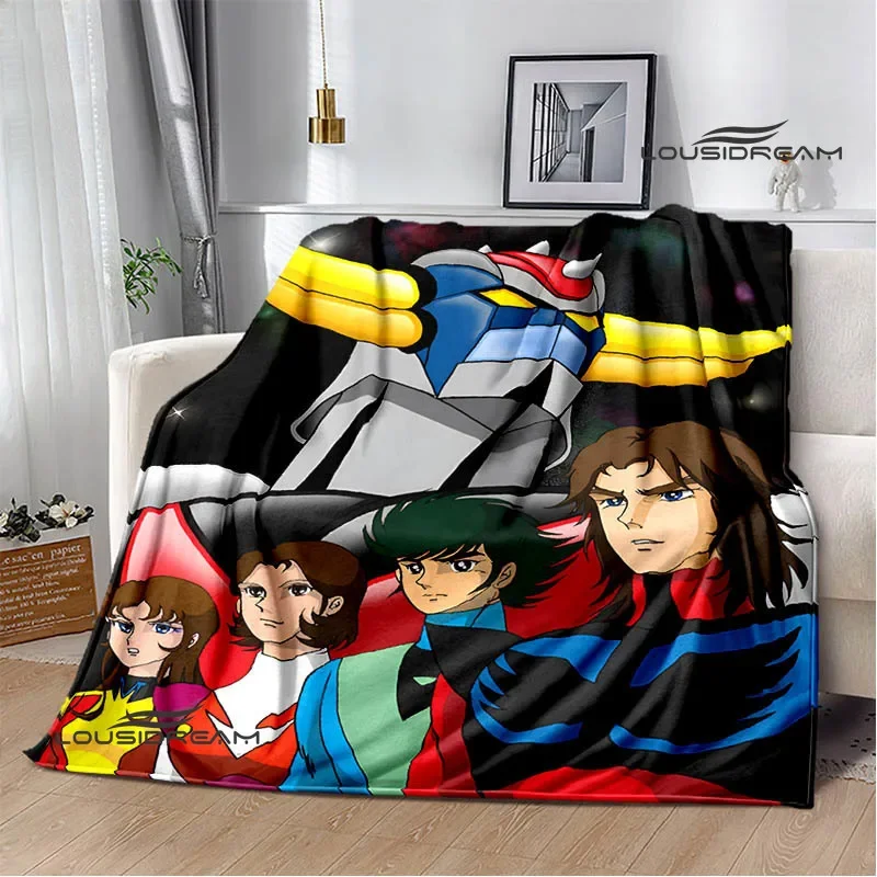 UFO ROBO GRENDIZER GOLDORAK drukowane koce ciepłe koce koc piknikowy domowy koc podróżny prezent urodzinowy