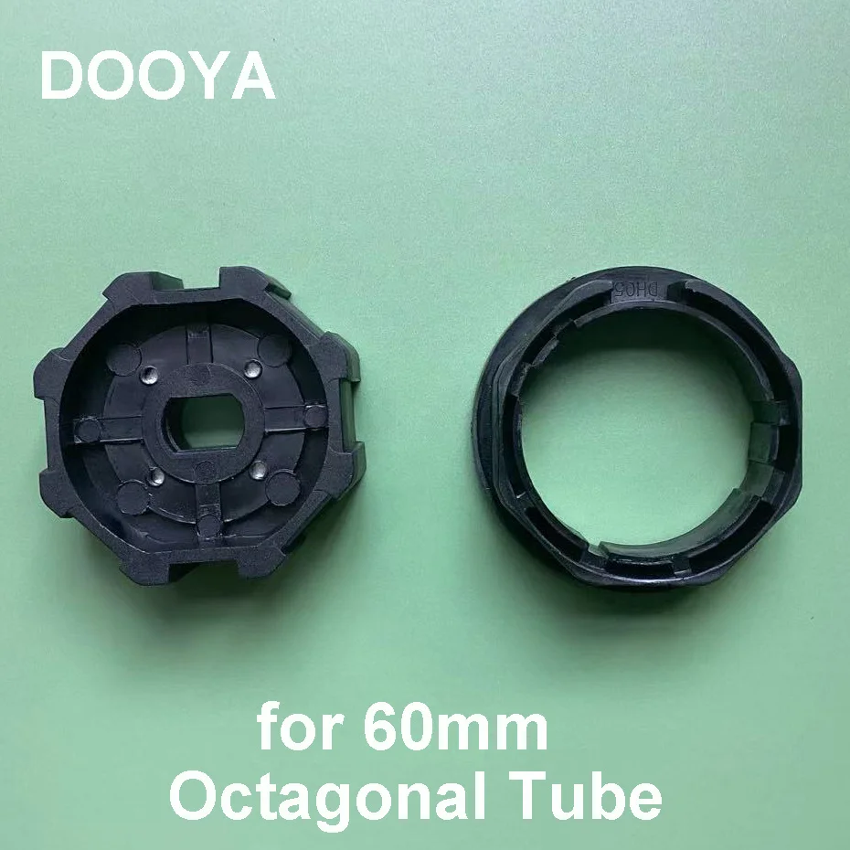 Crown+Drive Adapter for Motorized Rolling Blinds Awning,for A-OK Dooya Tuya Tubular Motor Diameter 45mm,Dia 60mm Octagonal Tube